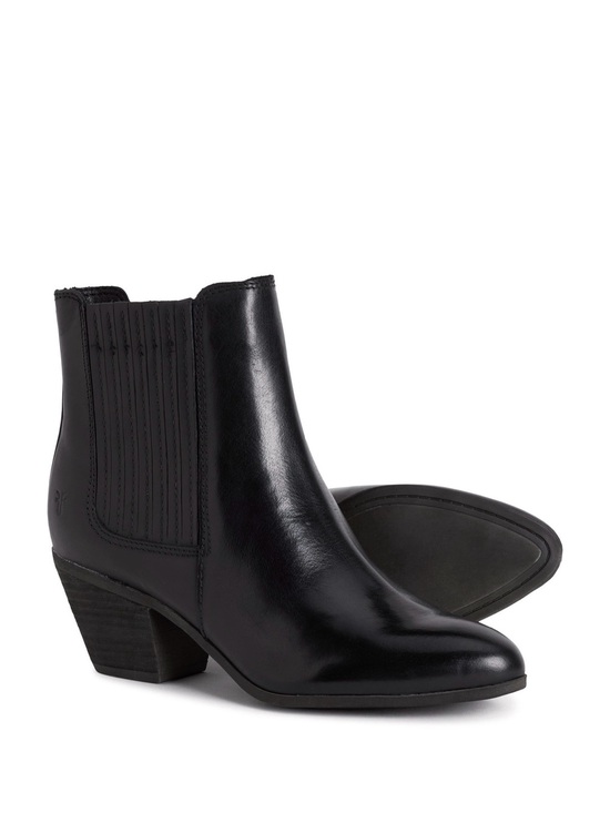 Frye Shoes - FRYE Sandra Black Leather Chelsea Boots Western 8